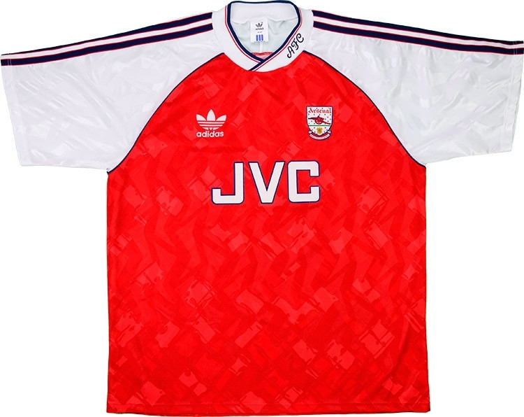 Camisa retro Adidas Arsenal 1990 1992 I jogador